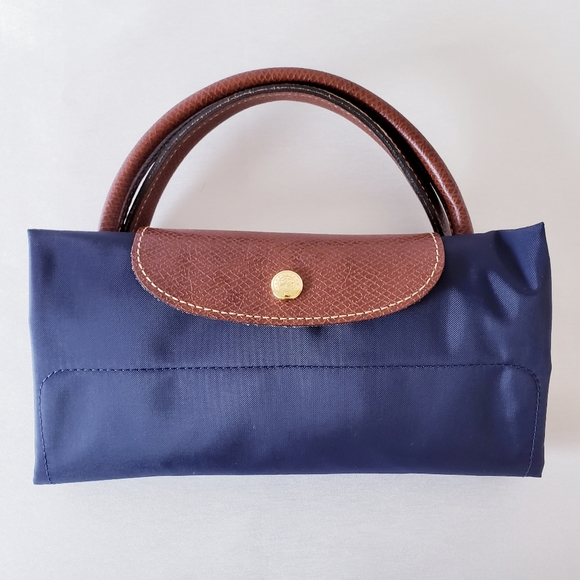 Longchamp Eiffel Tower Le Pliage Travel Bag - Navy - Picture 13 of 13